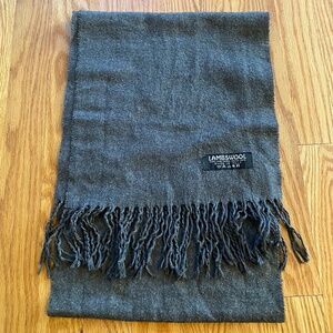 Grey Wool Italian Scarf for Med or Women